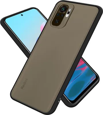 Produktbild von Cadorabo Hülle für Xiaomi RedMi NOTE 10 4G / RedMi NOTE 10S Schutz Hülle in Schwarz Handyhülle Hybrid Schutzhülle Etui