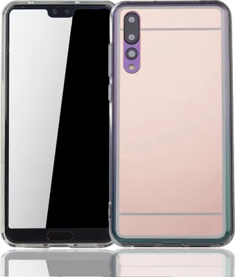 Image de Coque de protection miroitante pour Huawei P20 Pro, modèle Soft-Case, couleur or rose