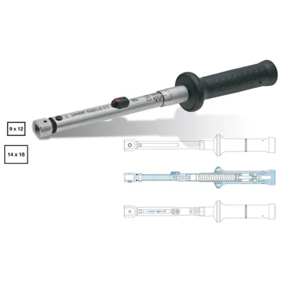 Produktbild von Drehmoment-Schlüssel 6293-1CTCAL - Toleranz: 2% - Einsteck-Vierkant 14 x 18 mm 6293-1CTCAL