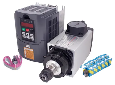 Produktbild von Spindelmotor, 18000 U/min, luftgekühlt, mit VFD und Spannzange