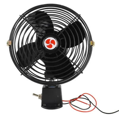 12V Auto-Ventilator 6 Zoll, leiser 2-Gang, Metallgehäuse