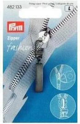 Produktbild von Prym Ersatz-Zipper für Reißverschlüsse Reißverschluss Griff Schieber Zip Fashion-Zipper Classic schwarz
