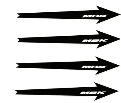 Produktbild von 4 Stück Fahrrad DEKOR Satz Rahmen frame Decal Sticker MBK Pfeil