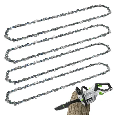 Image de 4 chaînes de scie de 35 cm pour tronçonneuses