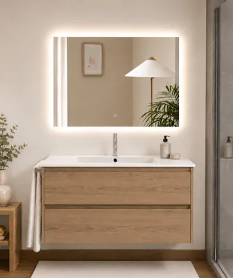 ORIGEN BATH IBIZA Badmöbel mit Waschbecken 90x45 cm, Estepa
