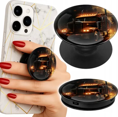 Zdjęcie produktu dla Uchwyt do telefonu Popsocket na palec / stojak - TIR CIĘŻARÓWKA POJAZD
