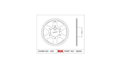 Immagine prodotto di Pignone RK 530 44T acciaio argento