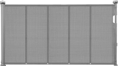 Zdjęcie produktu dla Składana bramka zabezpieczająca dla dzieci, wysokość 870 mm, szerokość do 1400 mm, dla dzieci i zwierząt domowych, kolor szary