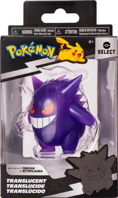 A product package for a Pokemon Gengar action figure.