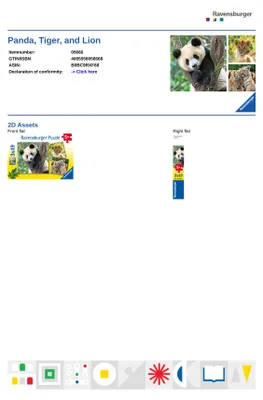 Immagine prodotto di Panda, tigre e leone Ravensburger 05666