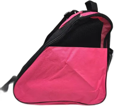 Produktbild von ADERTOS Rollschuhetasche Tasche Skatetasche Skischuhtasche Rosa verstellbarem Schultergurt Skate Eishockey Damen Schlittschuhtasche Mädchen Eishockeyschlittschuhe