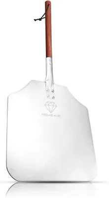 Produktbild von Famanu Pizzaschaufel 66 cm Extra stabiler Eichenstahl - Für perfekt gebackene Pizzen