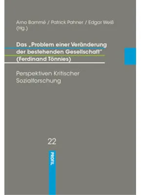 Produktbild von Das "Problem einer Veränderung der Gesellschaft"