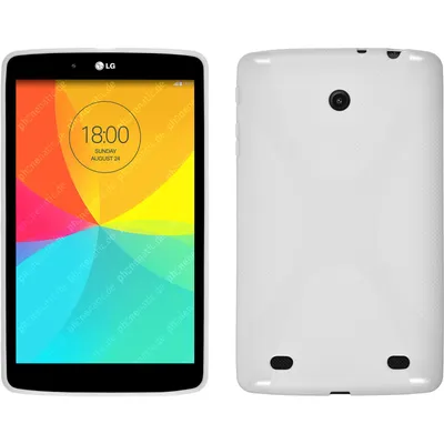 Produktbild von PhoneNatic Case kompatibel mit LG G Pad 8.0 - weiß Silikon Hülle X-Style Cover