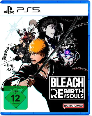 The image shows the cover art for the video game 'Bleach - Rebirth of Souls' for PlayStation 5.
