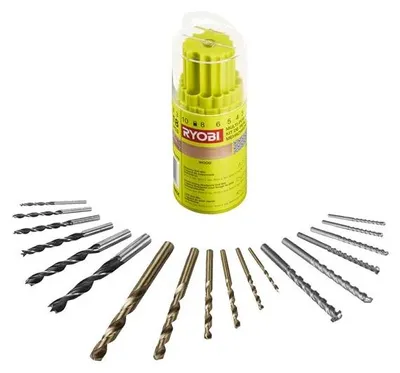 Produktbild von Ryobi RAK18DMIX Kit 18 Bits Bohrer Schraubendreher Bohren Holz Wand Metall