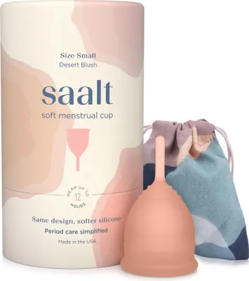 Produktbild von Saalt Soft Menstruationstasse Blush, Kleine Größe