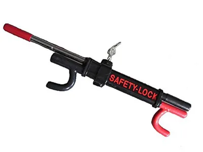 Obrázok produktu pre Zámok proti odcudzeniu volantu oceľový D38,5xŠ12xV5mm 1,86 kg čierna/červená