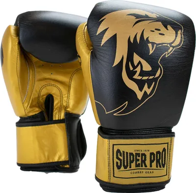Produktbild von Super Pro Boxhandschuhe "Undisputed", M, Schwarz-Gold