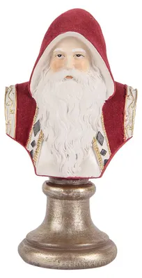Obrázek produktu pro Clayre & Eef Vánoční dekorace figurka Otec Vánoc 10x9x19 cm červená plastová