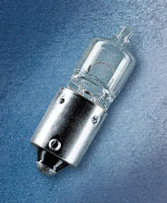 A single light bulb is shown against a textured blue background.