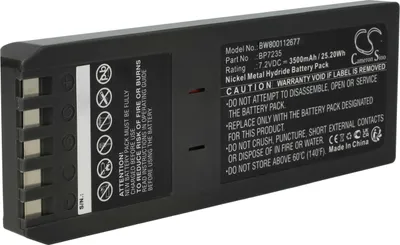Produktbild von vhbw Akku kompatibel mit Fluke DSP-4100, DSP-4300, Impulse 6000D, DSP-4000PL, Impulse 7000DP Messgerät (3500 mAh, 7,2 V, NiMH)