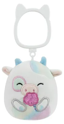 Produktbild von SQUISHMALLOWS Schlüsselanhänger Kuh mit Zuckerwatte - Belozi