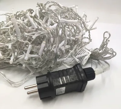 Zdjęcie produktu dla Salcar 10m 400 lampek choinkowych LED Lampki choinkowe, kurtyna świetlna, 8 trybów pracy z funkcją pamięci - ciepła biel