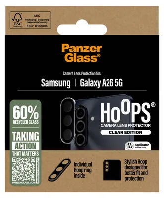 Productafbeelding van PanzerGlass Hoops Optic Rings Camera Protector voor de Samsung Galaxy A26 - Transparant