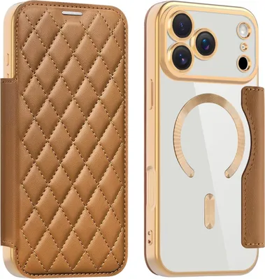 Immagine prodotto di Per Apple iPhone 17 Pro Max 360 gradi Corpo completo Magsafe RFID Anti Data Theft Custodia in  marrone