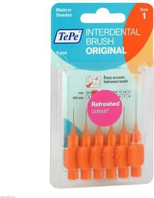 Produktbild von Tepe Interdentalbürste 0,45mm orange 6 St
