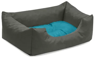 Obrázek produktu pro Pelíšek pro psy MIMI, pohovka pro psy, polštář pro psy,(S) cca 55x40x17cm, BLUE-ROCK (šedomodrý)