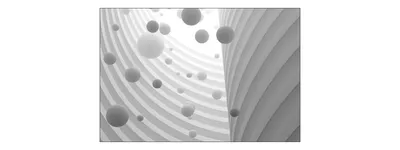 Produktbild von Muralo Fototapete 3D Effekt 450 (B) x 300 (H) cm cm Vlies Wand Tapete Kugeln Abstraktion 3D Optik Wohnzimmer Schlafzimmer moderne Wandbild