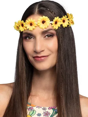 Produktbild von Hippie Sonnenblümchen Haarband für Faschingskostüm