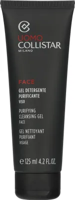Obrázok produktu pre Collistar Uomo Face, čistiaci gél, Muži, Zmiešaná pleť, Mastná pleť, Čistiace, Zmatňujúci, Čistiaci, Rúra, 125 ml