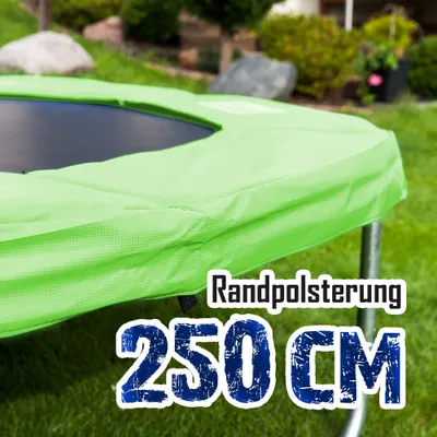Produktbild von Trampolin-King Randabdeckung für 250cm Trampolin Hellgrün MS-16519