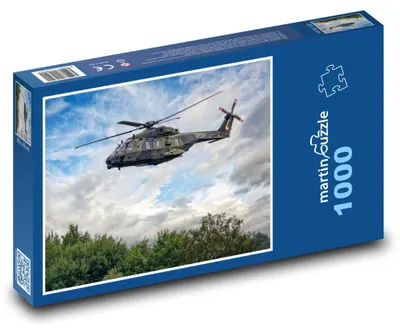 Zdjęcie produktu dla Puzzle 1000 Bojowy wojskowy helikopter - martinpuzzle