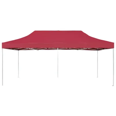 Image de vidaXL Tente de réception professionnelle pliable en aluminium 6×3 m bordeaux