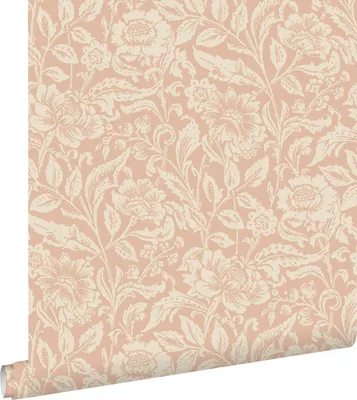 Zdjęcie produktu dla ESTAhome Tapeta zabytkowe kwiaty terakoty różowej 53 cm x 10.05 m