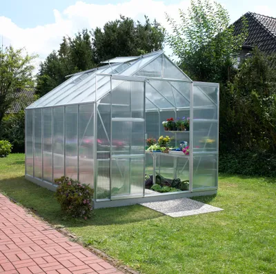 Obrázok produktu pre Skleník Vitavia Uranus 9900 polykarbonát 4 mm 257x383 cm hliník