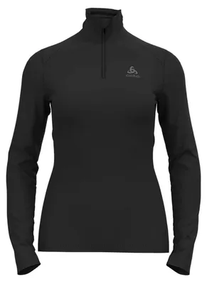 Productafbeelding van Odlo Fundamen, thermisch ondershirt met lange mouwen, zwart, dames, maat M, zwart