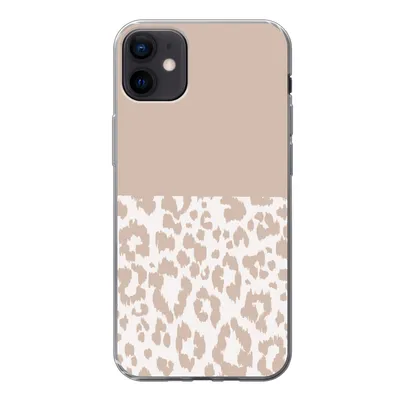 Produktbild von MuchoWow® Handyhülle Schutzhülle Hülle für iPhone 12 mini Panther Druck - Rosa - Tiere Silikon Softcase Handy Hülle - Bild