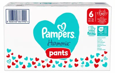 Produktbild von Pampers Harmonie Pants Größe 6 15 kg+ 132 Stück Hautschutz & Komfort
