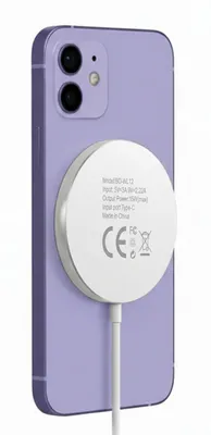 Produktbild von Mayaxess, Magnetisches 15W MagSafe Ladegerät für iPhone 12 Mini, Weiß