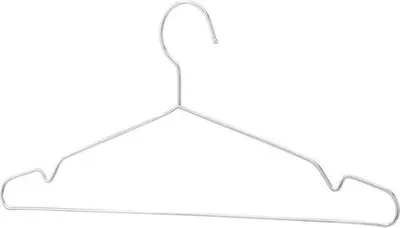 Produktbild von Famanu Kleiderbügel Set - 50 verchromte Kleiderbügel aus Edelstahl