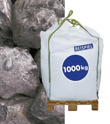 Produktbild von Gabionen Steine Marmorkies Nero Ebano 70-120 mm 1000kg BigBag