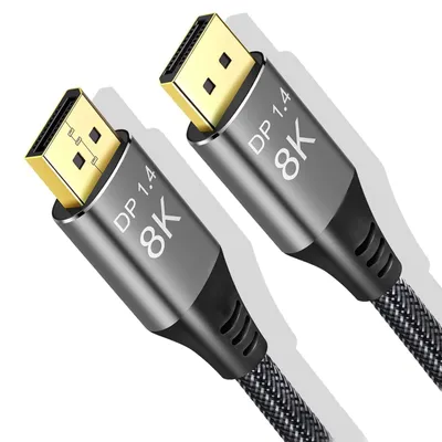Immagine prodotto di Cavo DisplayPort 1.4 8K, 0,5 metri, cavo ad alta velocità DP-DP, 32,4 Gbps