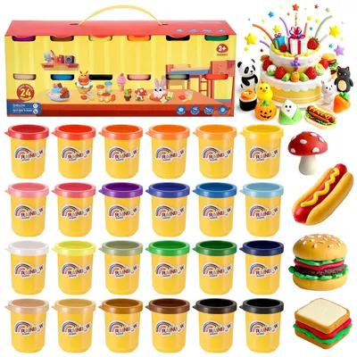 Immagine prodotto di Set di 24 colori di pasta modellabile per bambini