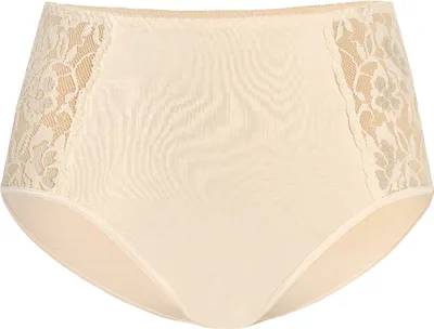 Produktbild von Teyli Hohe Taille Baumwollslip mit floraler Spitze Loren Female 140 beige XXL
