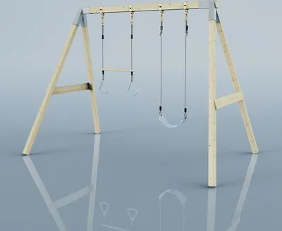 Produktbild von OutdoorToys Schaukel Tukan aus Holz in Blau Eisblau